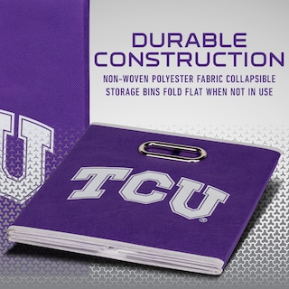 Foto 4 | Cubo De Almacenamiento Franklin Sports Ncaa Tcu Horned-frogs - Venta Internacional.