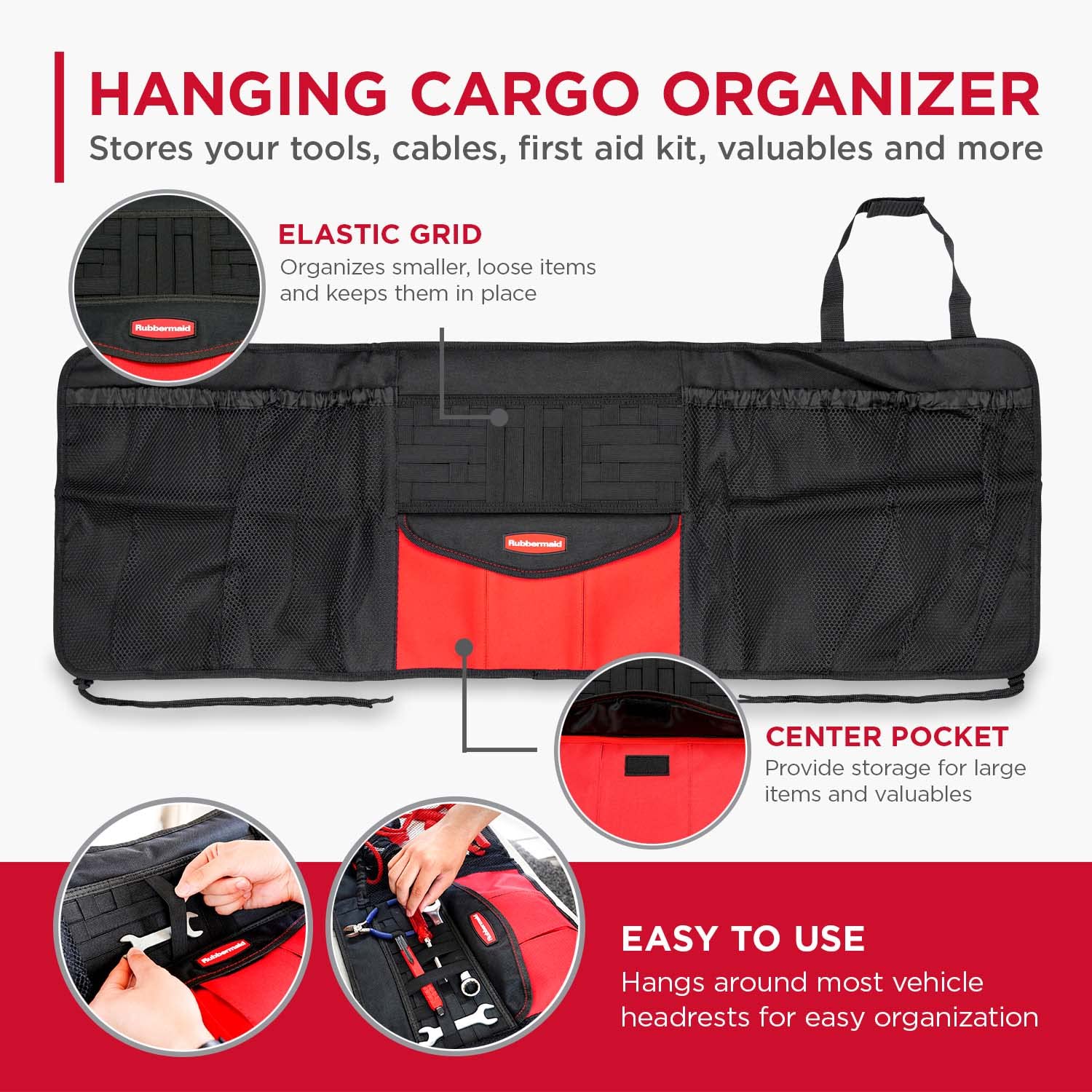 Foto 3 pulgar | Organizador Colgante Rubbermaid Automotive Para Asiento Trasero O Maletero - Venta Internacional.