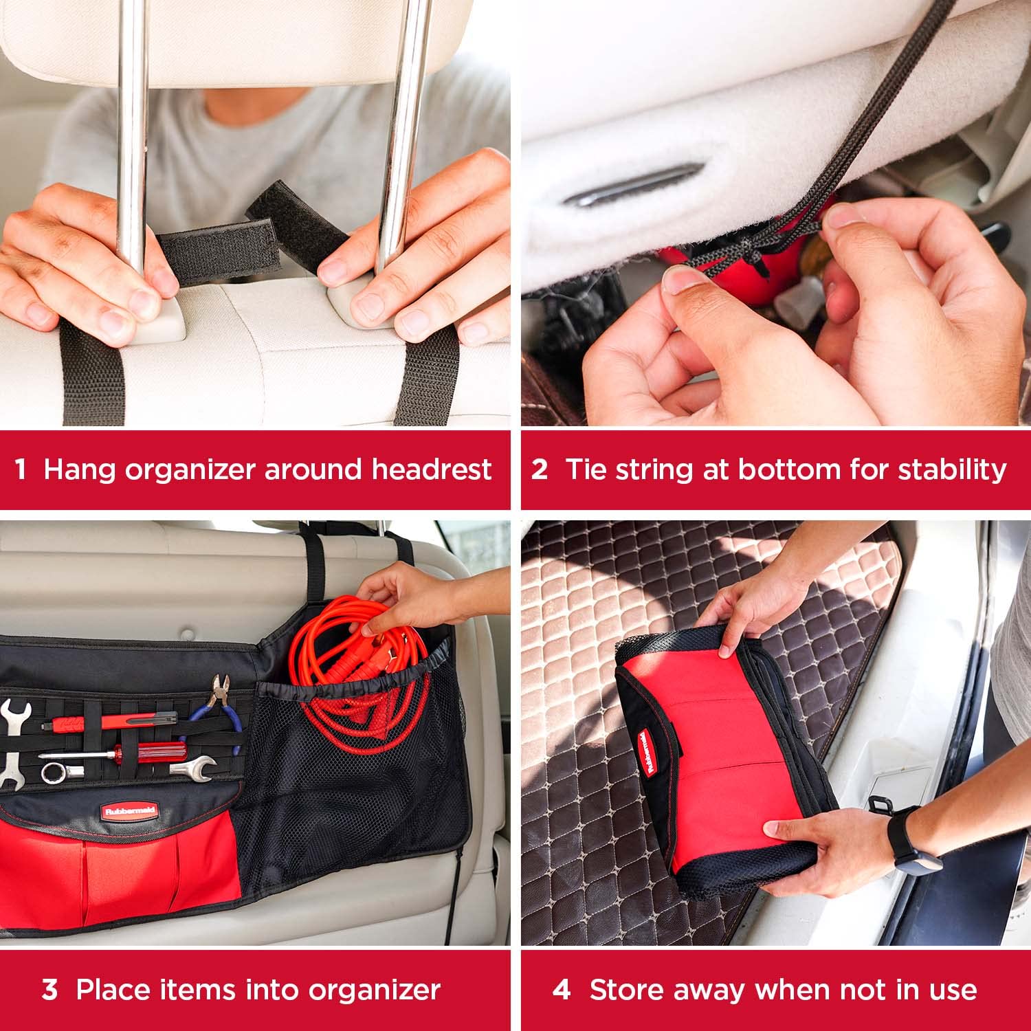 Foto 8 pulgar | Organizador Colgante Rubbermaid Automotive Para Asiento Trasero O Maletero - Venta Internacional.