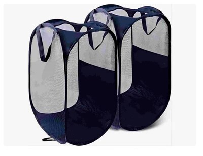 Foto 1 | 2 Piezas Cesta Plegable De Malla Para Ropa Sucia Organizador
