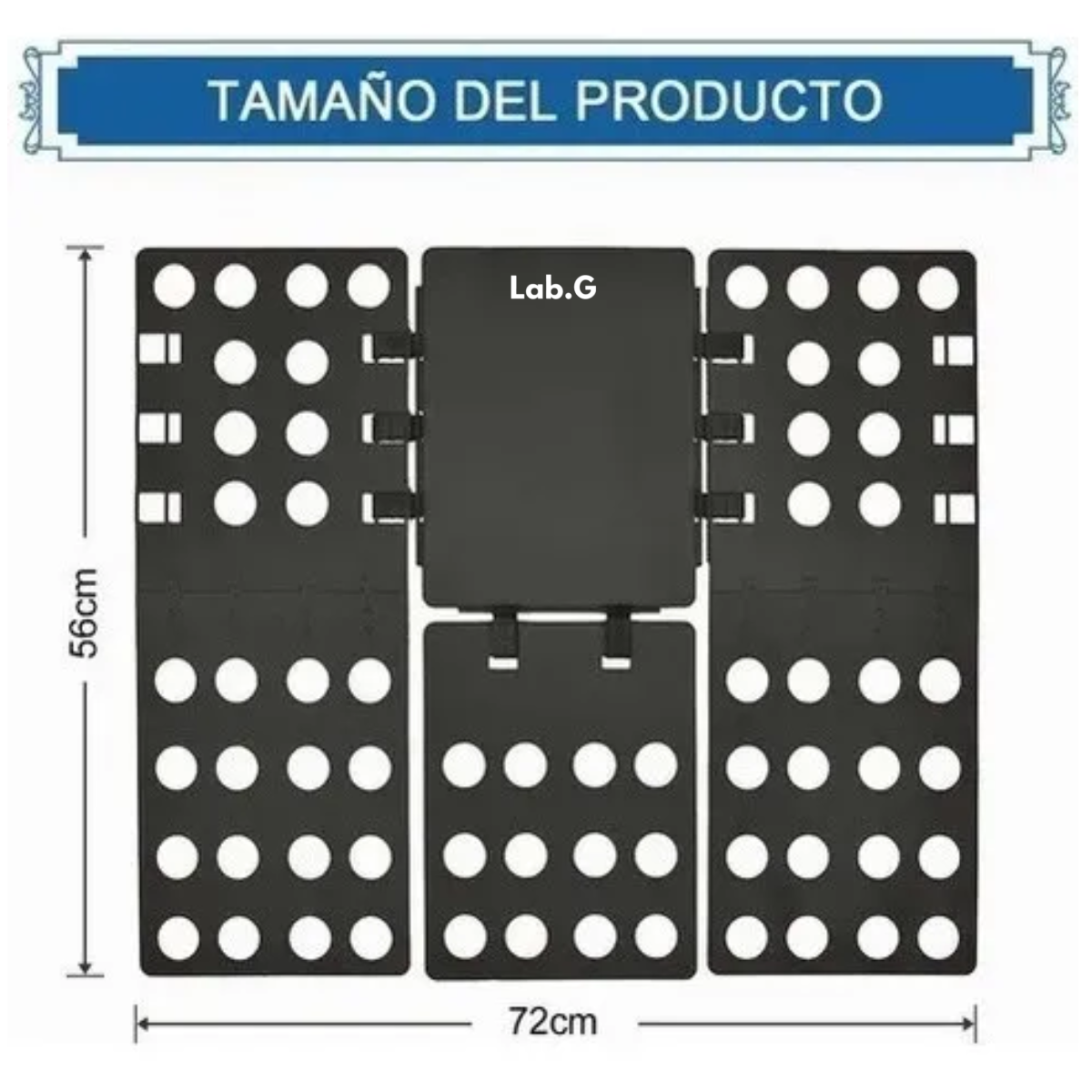 Foto 4 pulgar | Doblador De Playeras Ropa Camisas Lab.g Negro