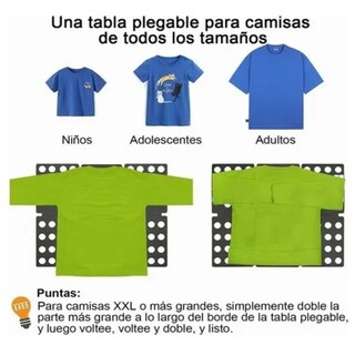 Foto 5 | Doblador De Playeras Ropa Camisas Lab.g Negro