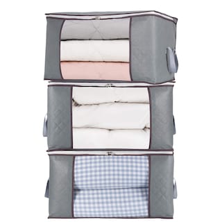 Foto 1 | Cajas Organizadoras Gris 3 Piezas-Venta Internacional