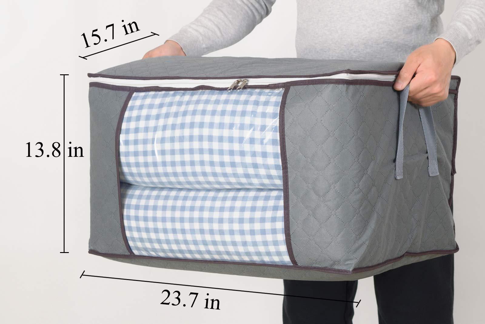 Foto 3 pulgar | Cajas Organizadoras Gris 3 Piezas-Venta Internacional