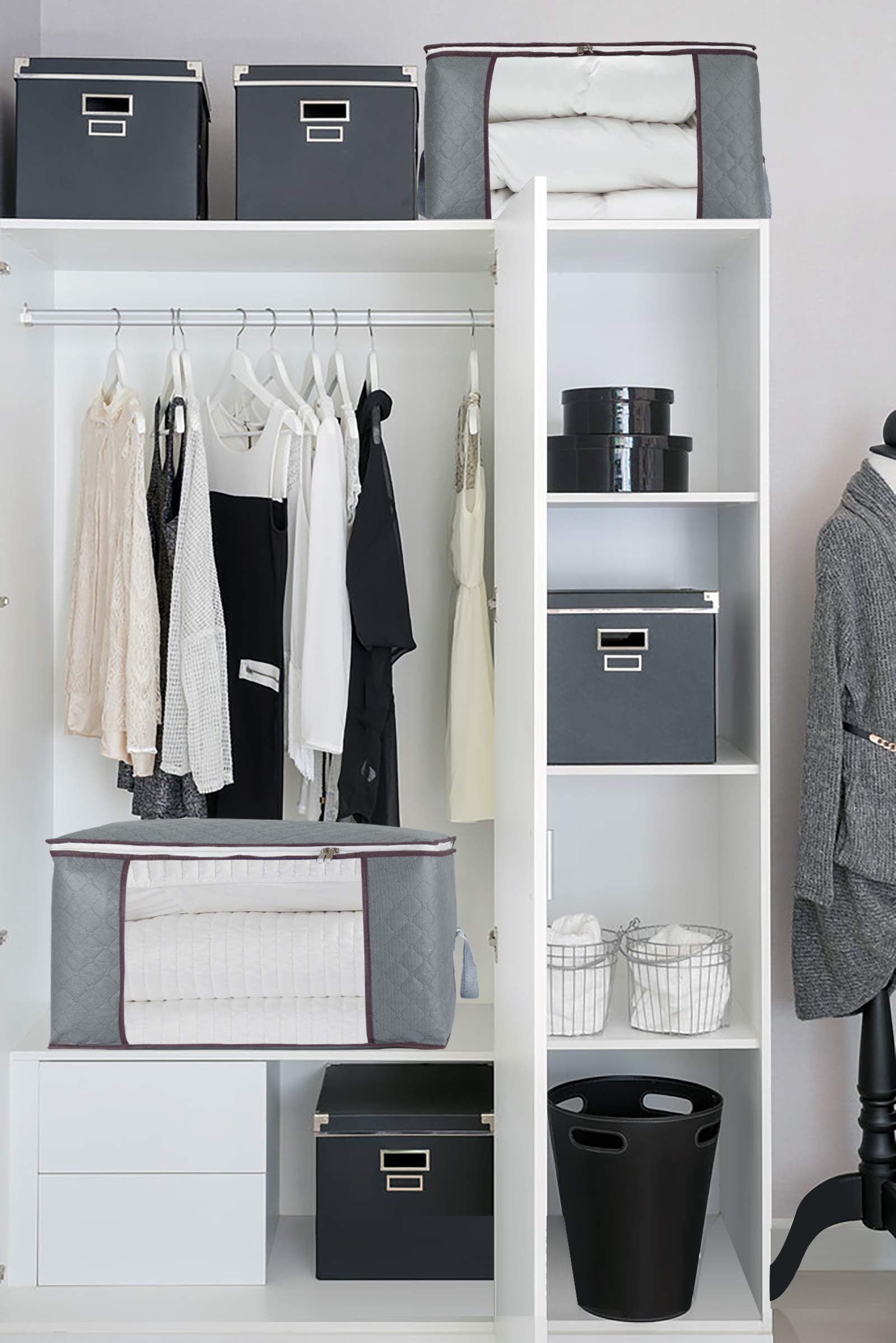 Foto 6 pulgar | Cajas Organizadoras Gris 3 Piezas-Venta Internacional