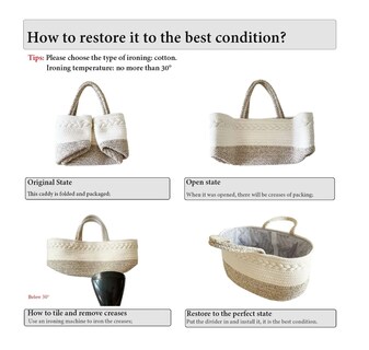 Foto 4 | Baby Diaper Caddy Organizer Para Niña Boy Cotton