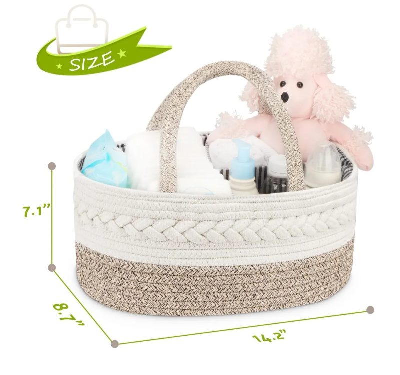 Foto 7 pulgar | Baby Diaper Caddy Organizer Para Niña Boy Cotton