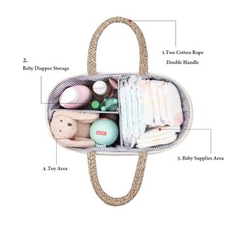 Foto 2 | Baby Diaper Caddy Organizer Para Niña Boy Cotton