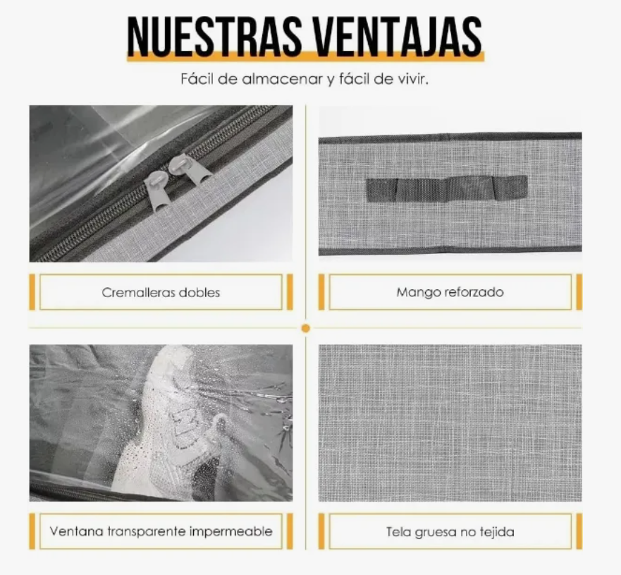 Foto 6 pulgar | Zapatera Plegable Bajo Cama 2pz Organizador 24 Pares Zapatos