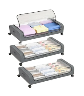 Foto 1 | Caja De Almacenamiento Para Zapatos Debajo De Cama Bolsa 3pc