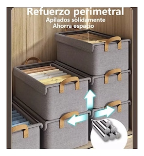 Foto 2 | Cajas Organizadoras Tucson De Tela Con Tapa Y Soporte De Acero 2pcs
