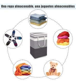 Foto 3 | Cestos Plegables Tucson para Ropa 75 L 3 Piezas