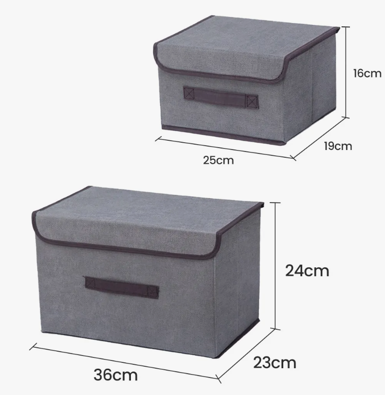 Foto 3 pulgar | Caja de Almacenamiento de Tela con Tapas 6 Piezas