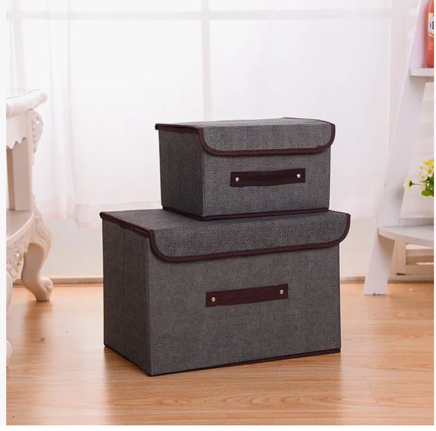 Foto 5 | Caja de Almacenamiento de Tela con Tapas 6 Piezas