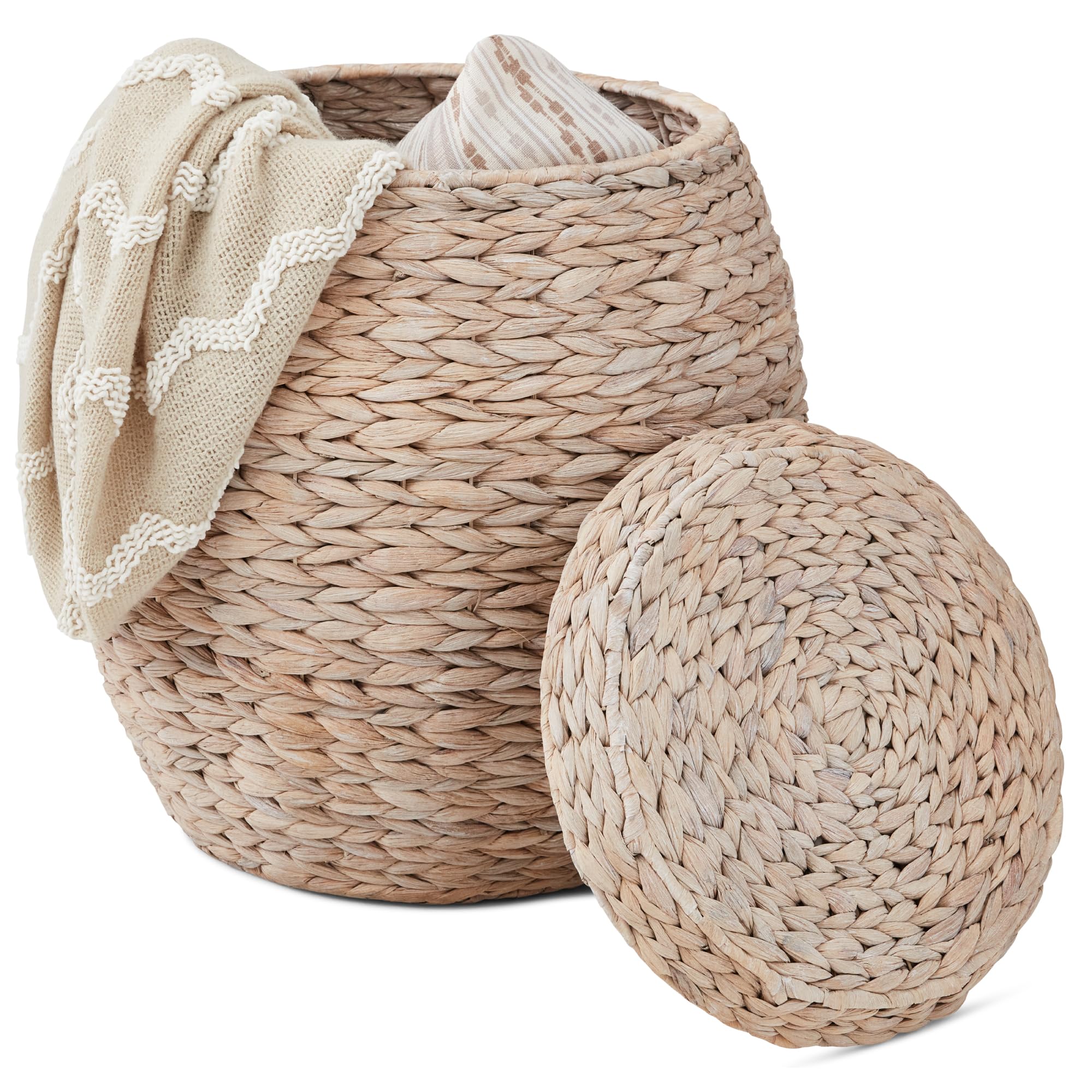 Foto 1 | Cesta De Almacenamiento Best Choice Products Vintage Hyacinth White - Venta Internacional.