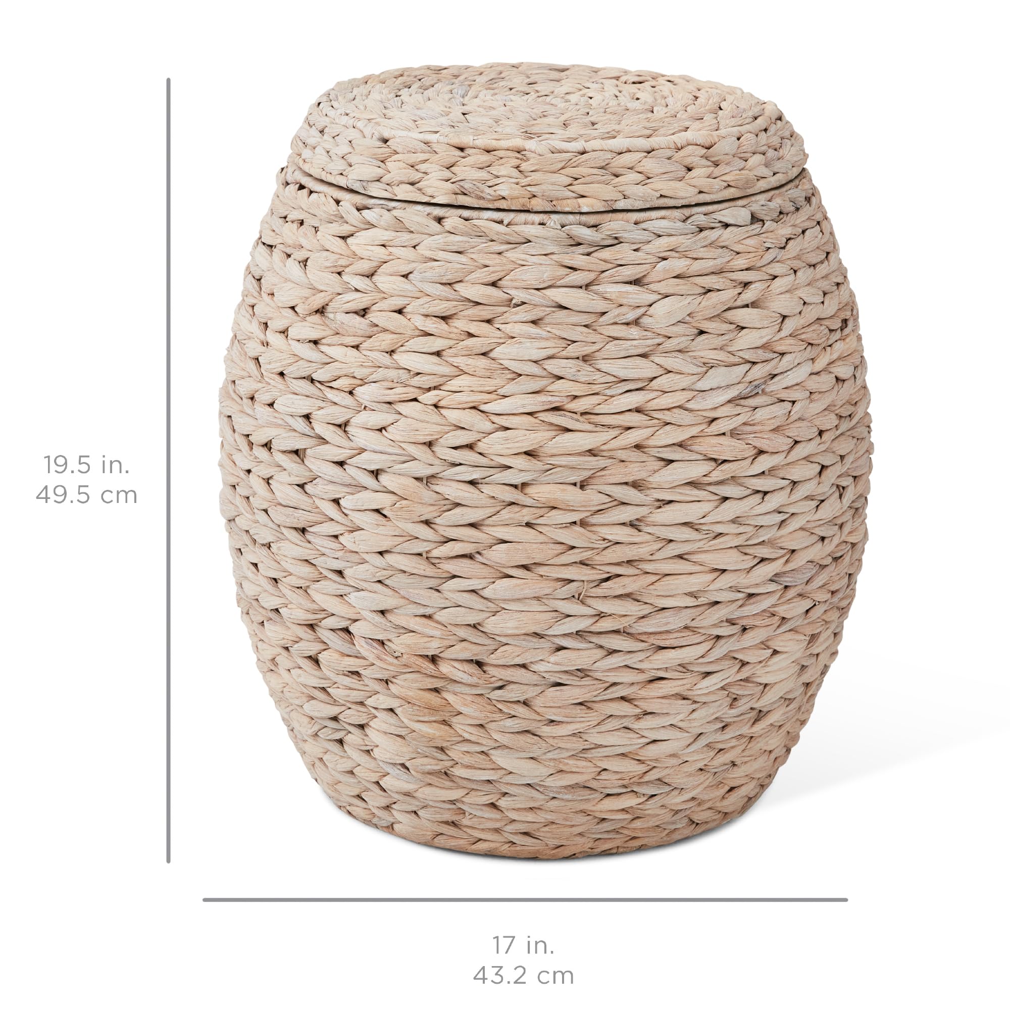 Foto 7 | Cesta De Almacenamiento Best Choice Products Vintage Hyacinth White - Venta Internacional.