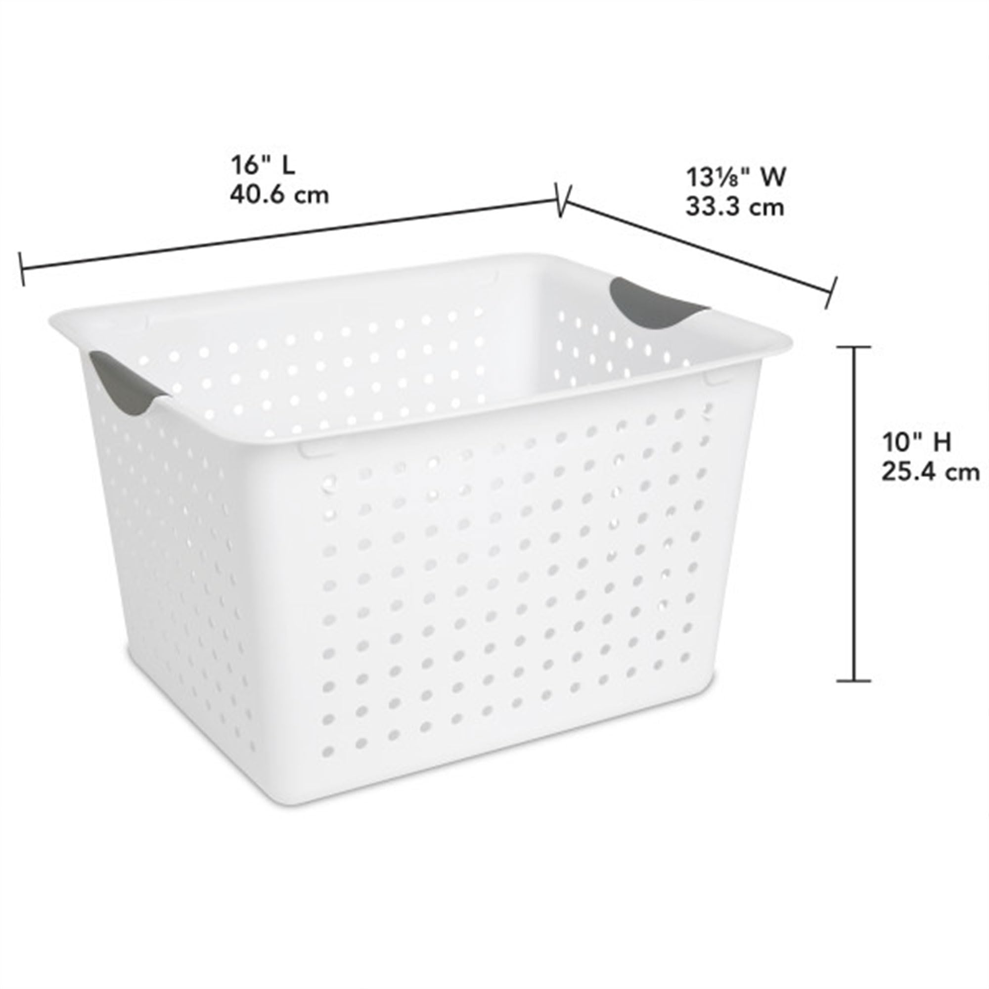 Foto 4 pulgar | Canasta Organizadora Sterilite Deep Ultra Basket Blanco 6 Piezas - Venta Internacional