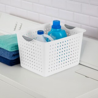 Foto 4 | Canasta Organizadora Sterilite Deep Ultra Basket Blanco 6 Piezas - Venta Internacional