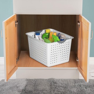 Foto 6 | Canasta Organizadora Sterilite Deep Ultra Basket Blanco 6 Piezas - Venta Internacional
