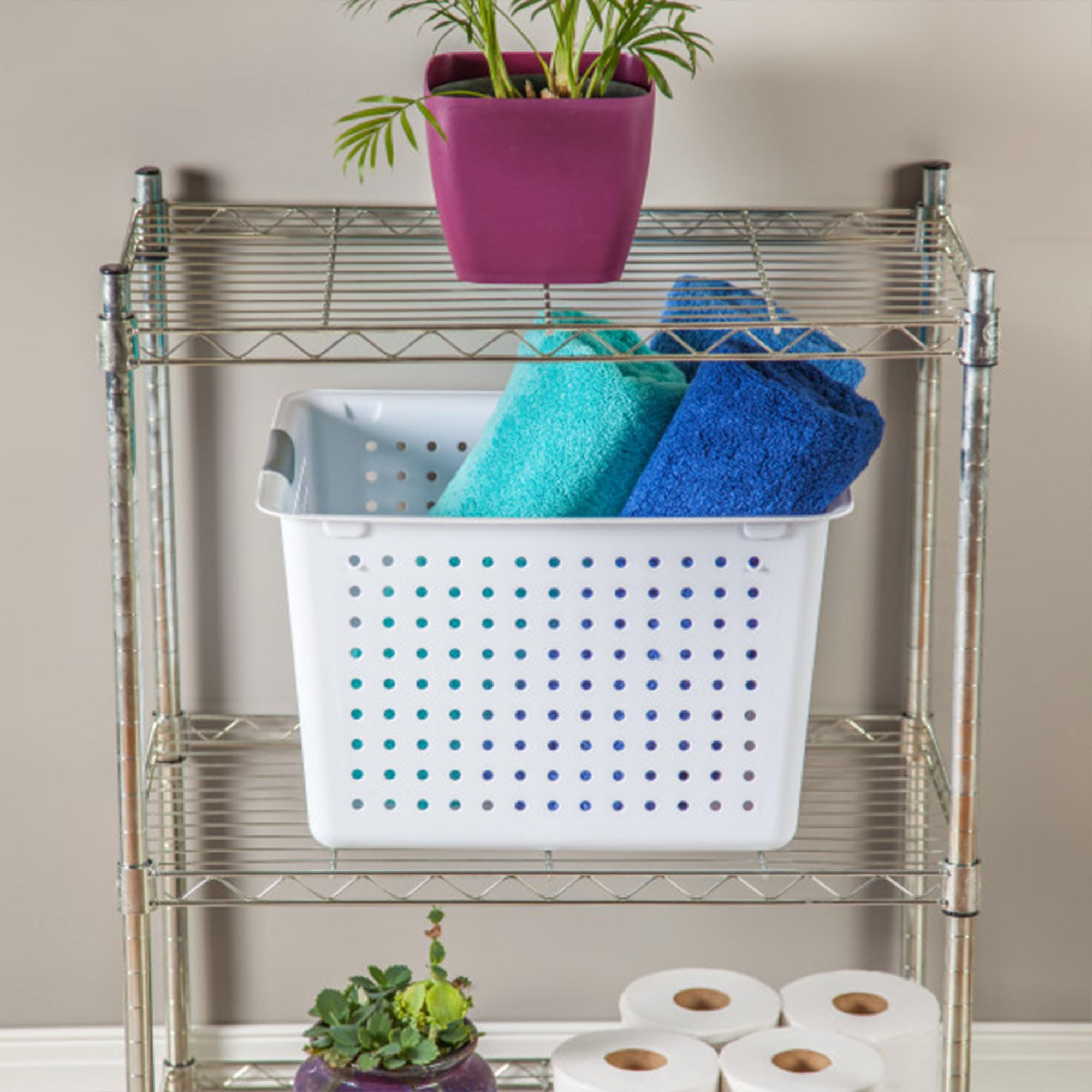 Foto 8 pulgar | Canasta Organizadora Sterilite Deep Ultra Basket Blanco 6 Piezas - Venta Internacional