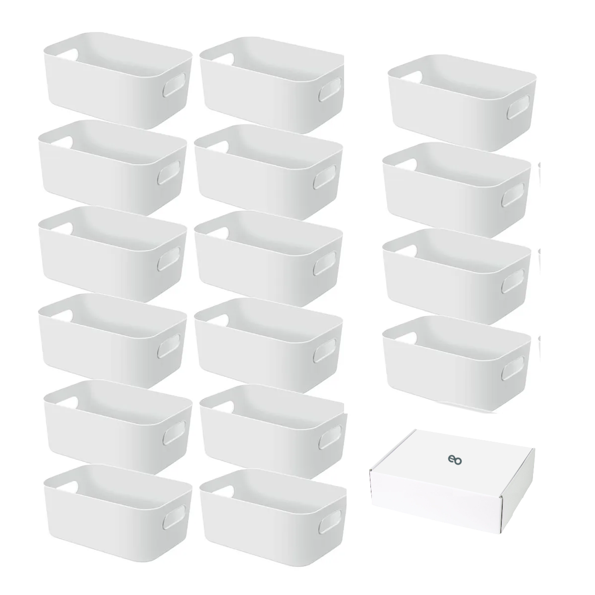 Foto 2 pulgar | 16 Pzs Cajas Almacenamiento Organizador Cosméticos Papelería  Eo Safe Imports Esi-20503 Blanco