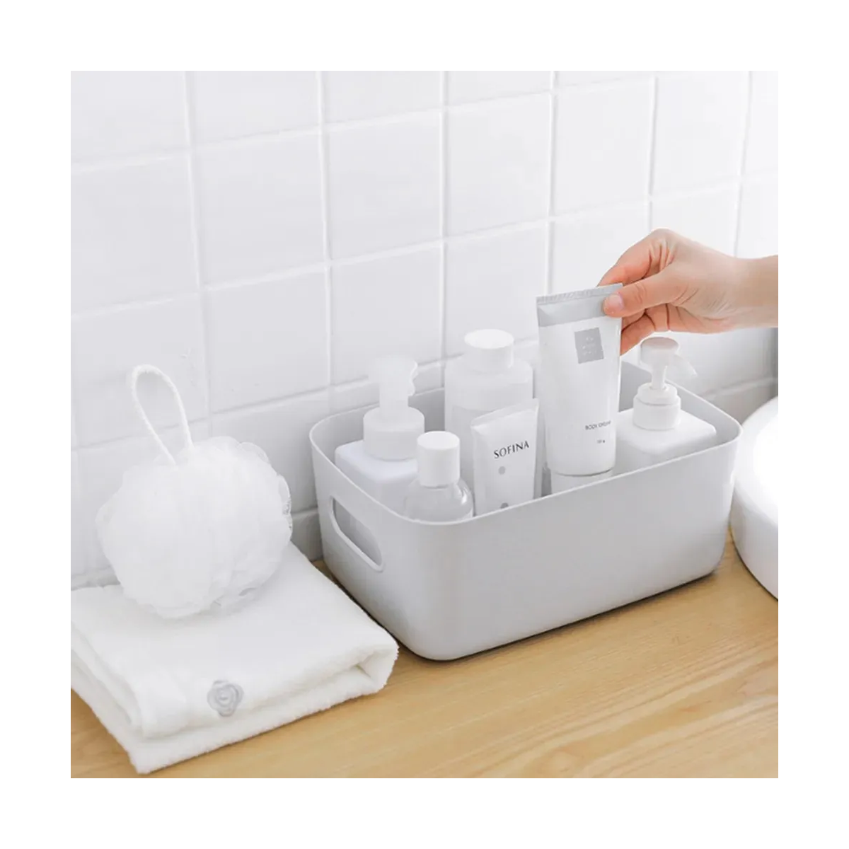Foto 4 pulgar | 16 Pzs Cajas Almacenamiento Organizador Cosméticos Papelería  Eo Safe Imports Esi-20503 Blanco