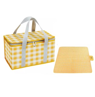 Foto 1 | Bolsa de Pícnic Reutilizable y Tapete Camping Eo Safe Imports Esi-20505 Amarillo 2 Piezas