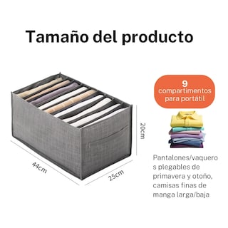 Foto 2 | 6 Piezas Organizador De Clóset Plegable Eo Safe Imports Esi-20494 Gris