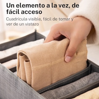 Foto 3 | 6 Piezas Organizador De Clóset Plegable Eo Safe Imports Esi-20494 Gris