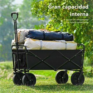 Foto 2 | Carrito Vagón Plegable Cm-top Portátil Multiusos Resistente Cámping