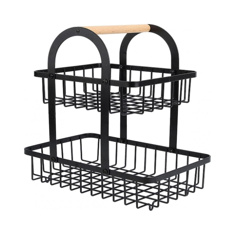 Foto 1 | Frutero Organizador Acero Esmaltado 2 Niveles Aleissi 701434