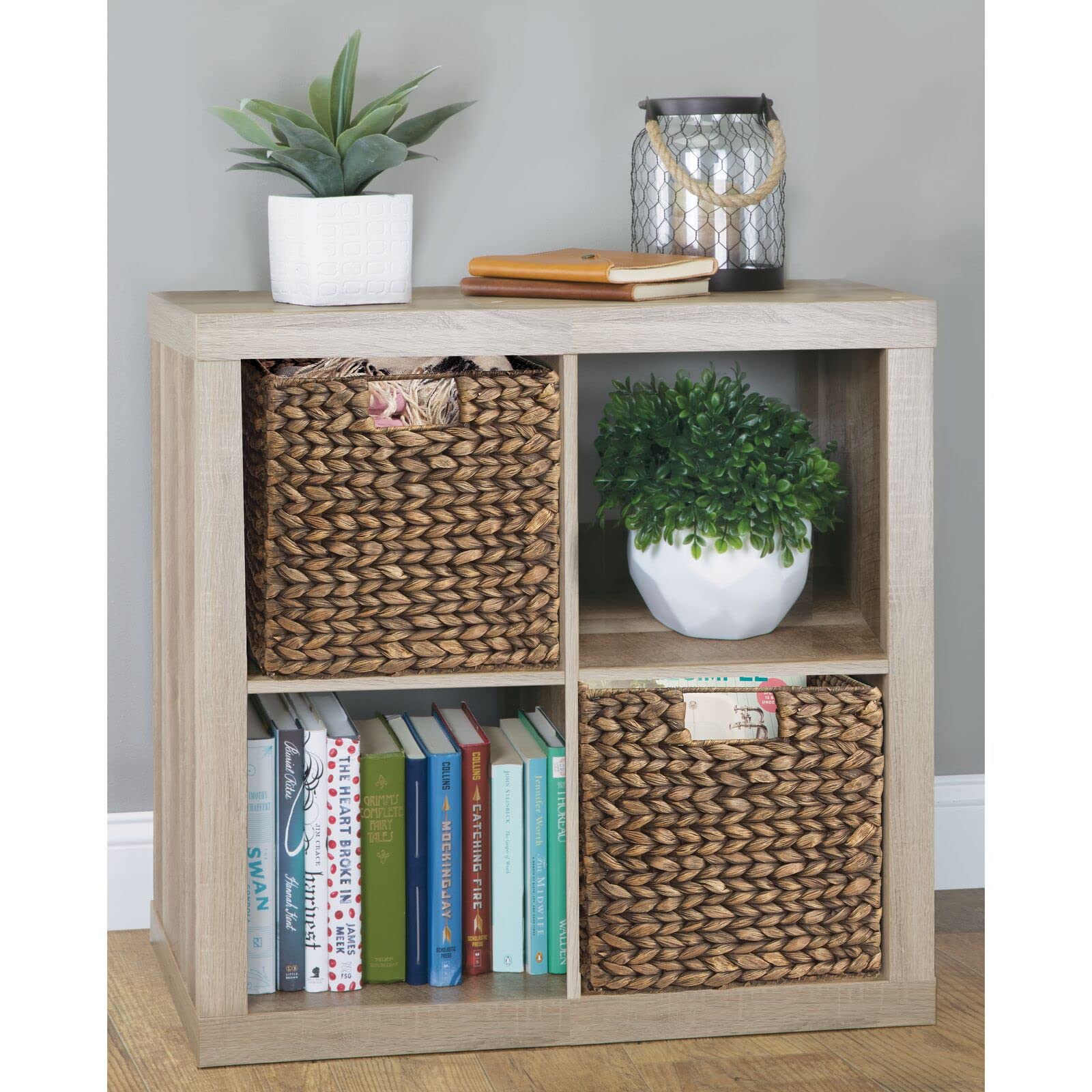 Foto 4 pulgar | Cesta Organizadora Mdesign Con Jacinto Tejido Natural  Paquete De 2 Unidades  Color Marrón - Venta Internacional.