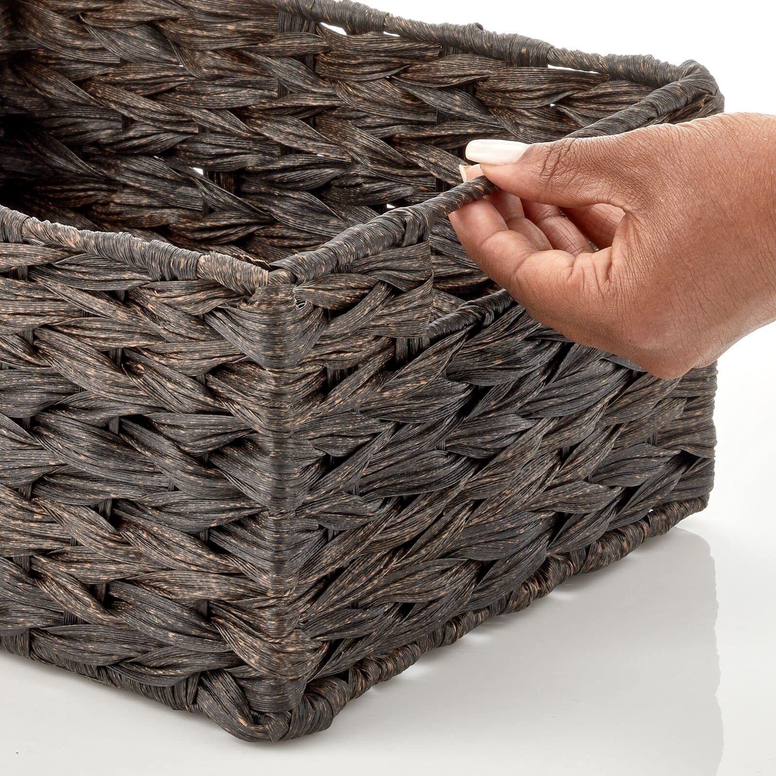 Foto 5 | Cesta Organizadora De Almacenamiento  Diseño Mdesign  Tejida  Cocina De Granja - Venta Internacional.