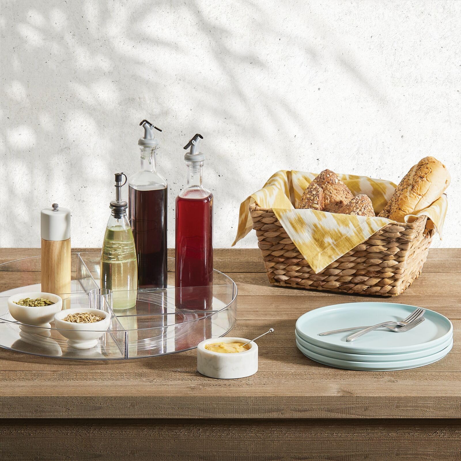 Foto 3 | Cesta Organizadora De Almacenamiento  Diseño M  Jacinto Tejido Natural - Venta Internacional.