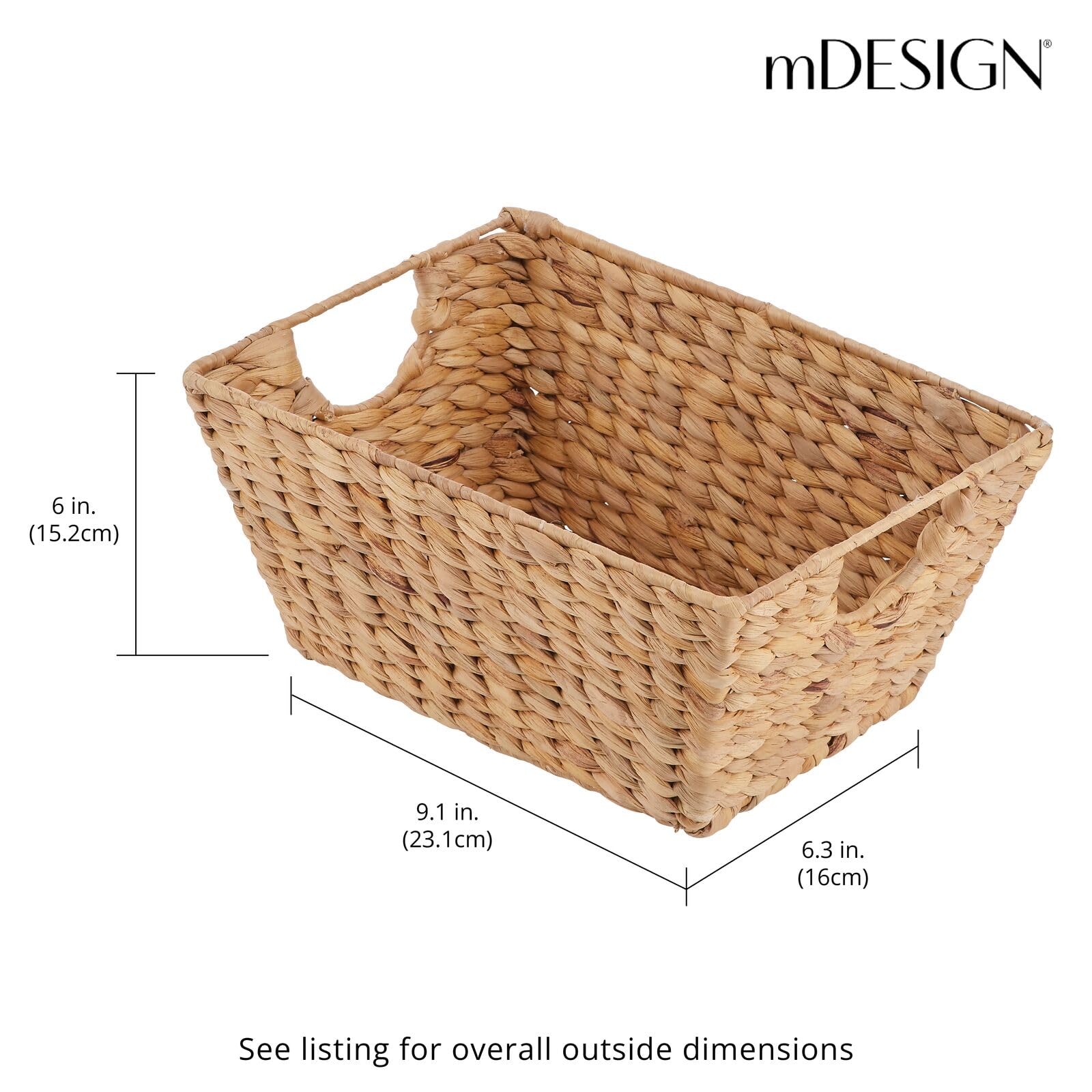 Foto 5 pulgar | Cesta Organizadora De Almacenamiento  Diseño M  Jacinto Tejido Natural - Venta Internacional.