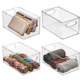 Foto 1 | Organizador De Armario Mdesign Ligne Collection Paquete De 4 Transparente - Venta Internacional.
