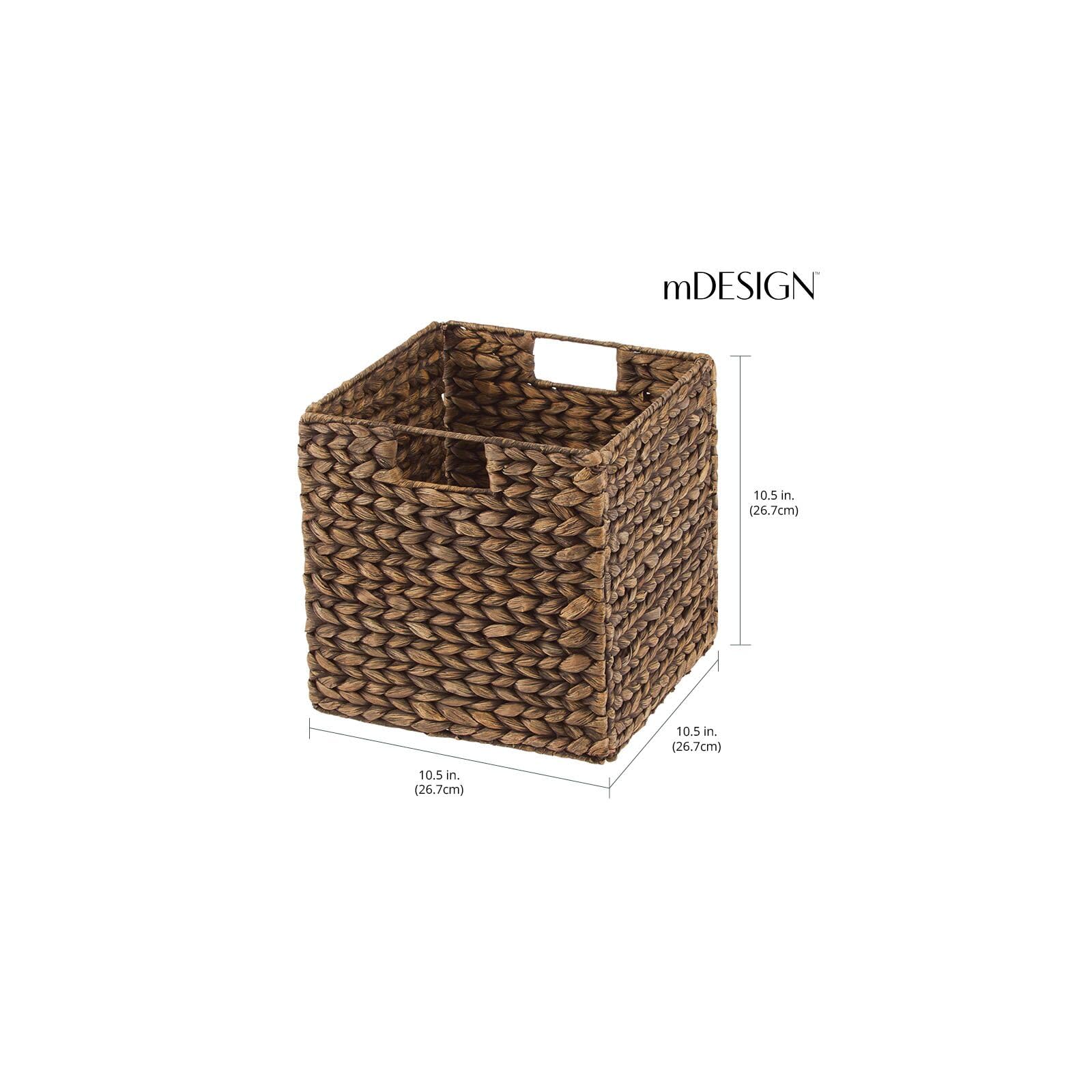 Foto 4 pulgar | Cesta Organizadora Mdesign De Jacinto Tejido Natural  Paquete De 8 Unidades  Color Marrón - Venta Internacional.