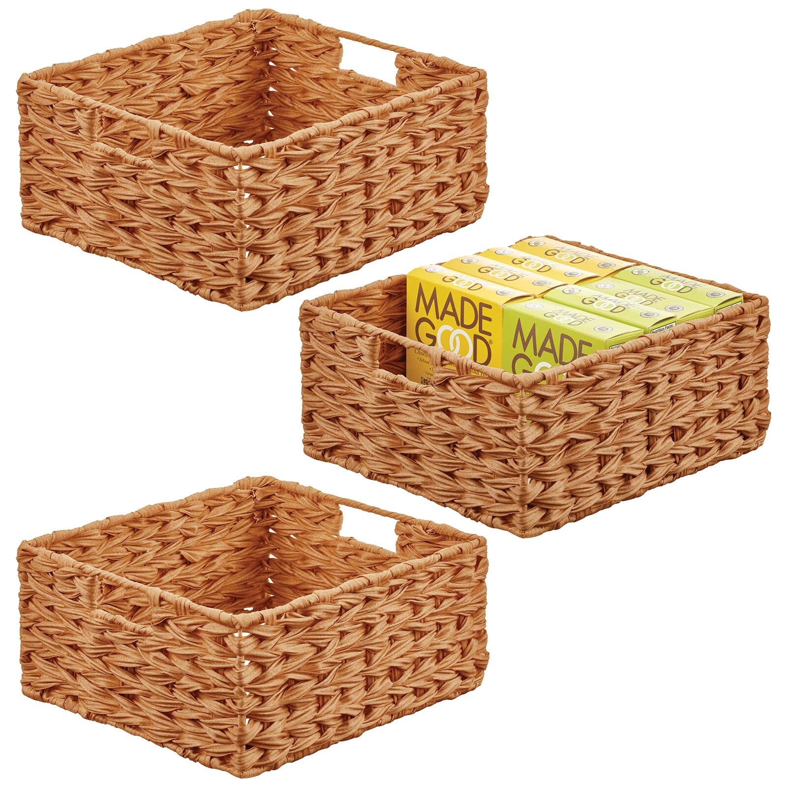 Foto 1 | Cesta Organizadora De Almacenamiento Mdesign Woven Farmhouse  Paquete De 3 - Venta Internacional.