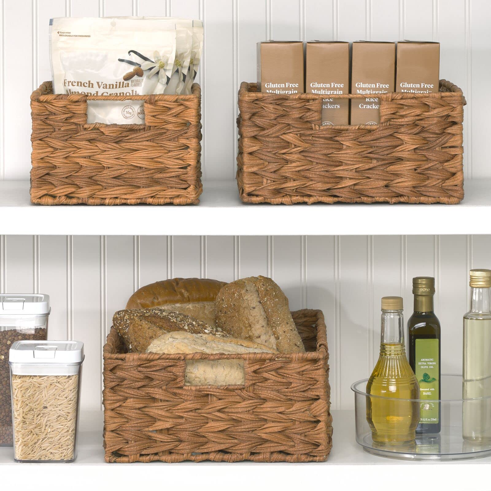 Foto 4 pulgar | Cesta Organizadora De Almacenamiento Mdesign Woven Farmhouse  Paquete De 3 - Venta Internacional.