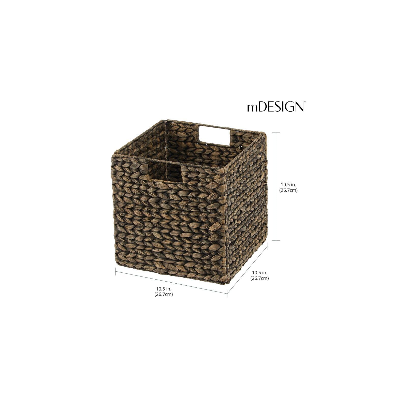 Foto 4 pulgar | Cesta Organizadora Mdesign Con Jacinto Tejido Natural  Paquete De 2 Unidades  Color Negro - Venta Internacional.
