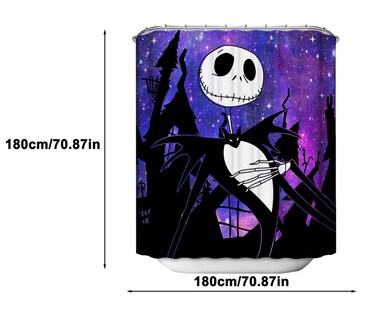 Foto 2 | Cortina para Baño Funbu de Halloween