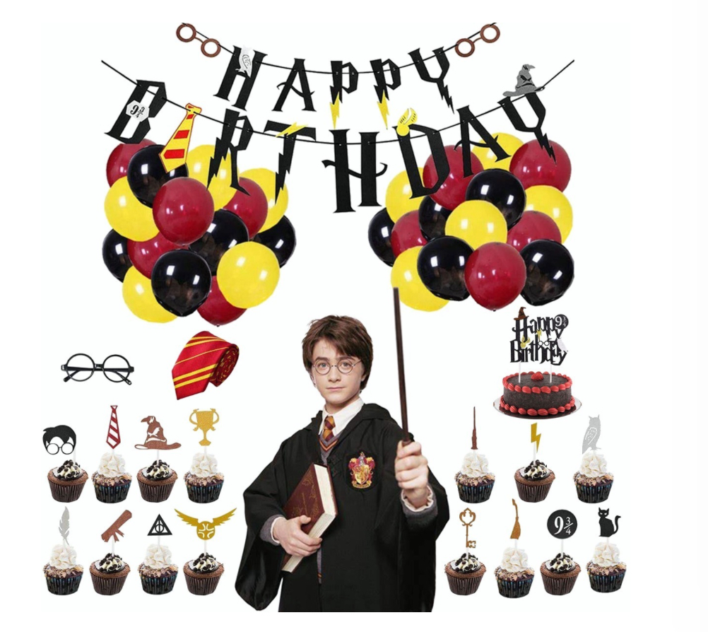 Kit de Decoración de Fiesta Harry Potter Funbu Multicolor 49 Piezas