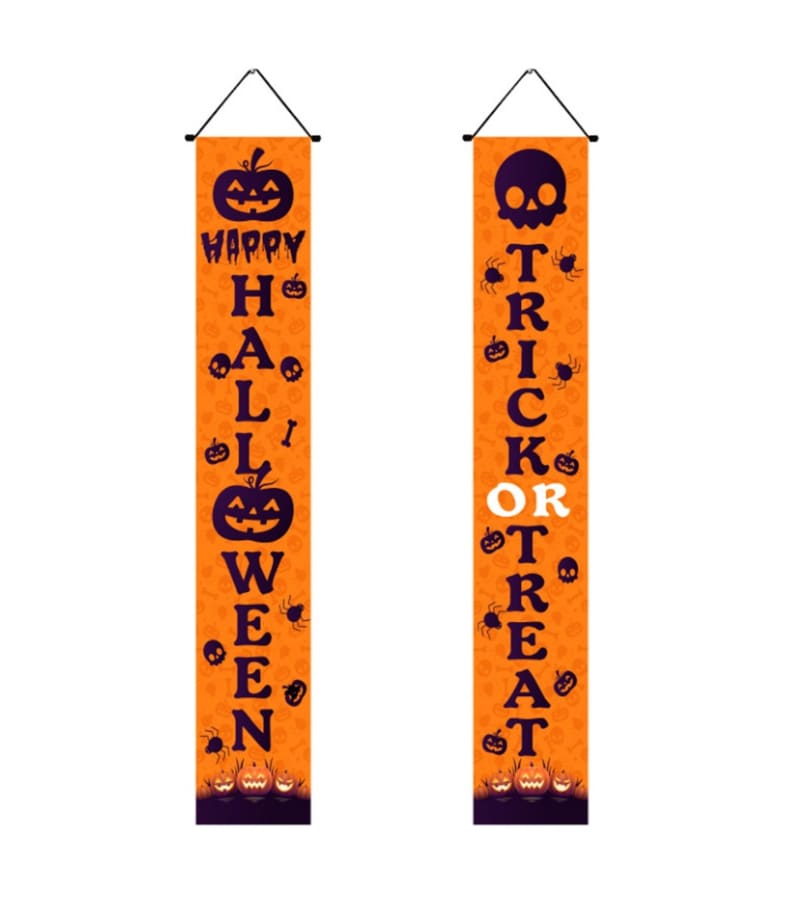 Letrero Colgante de Halloween Funbu Naranja 2 Piezas $730