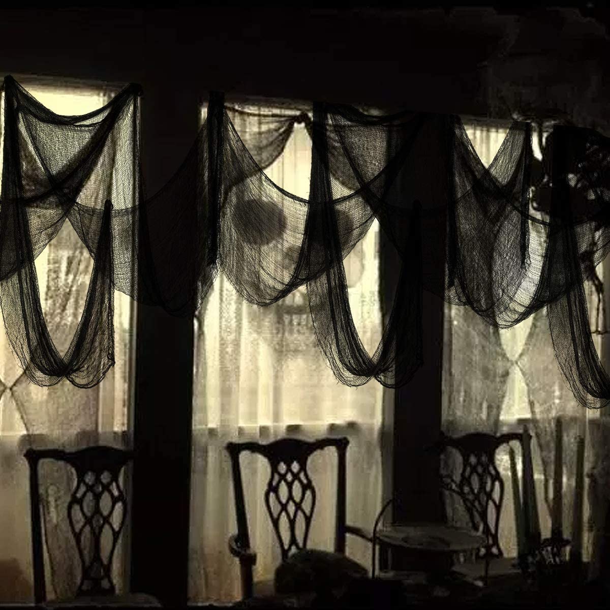 Foto 1 | Venta Internacional - Cortinas Decorativas color Negro para Halloween