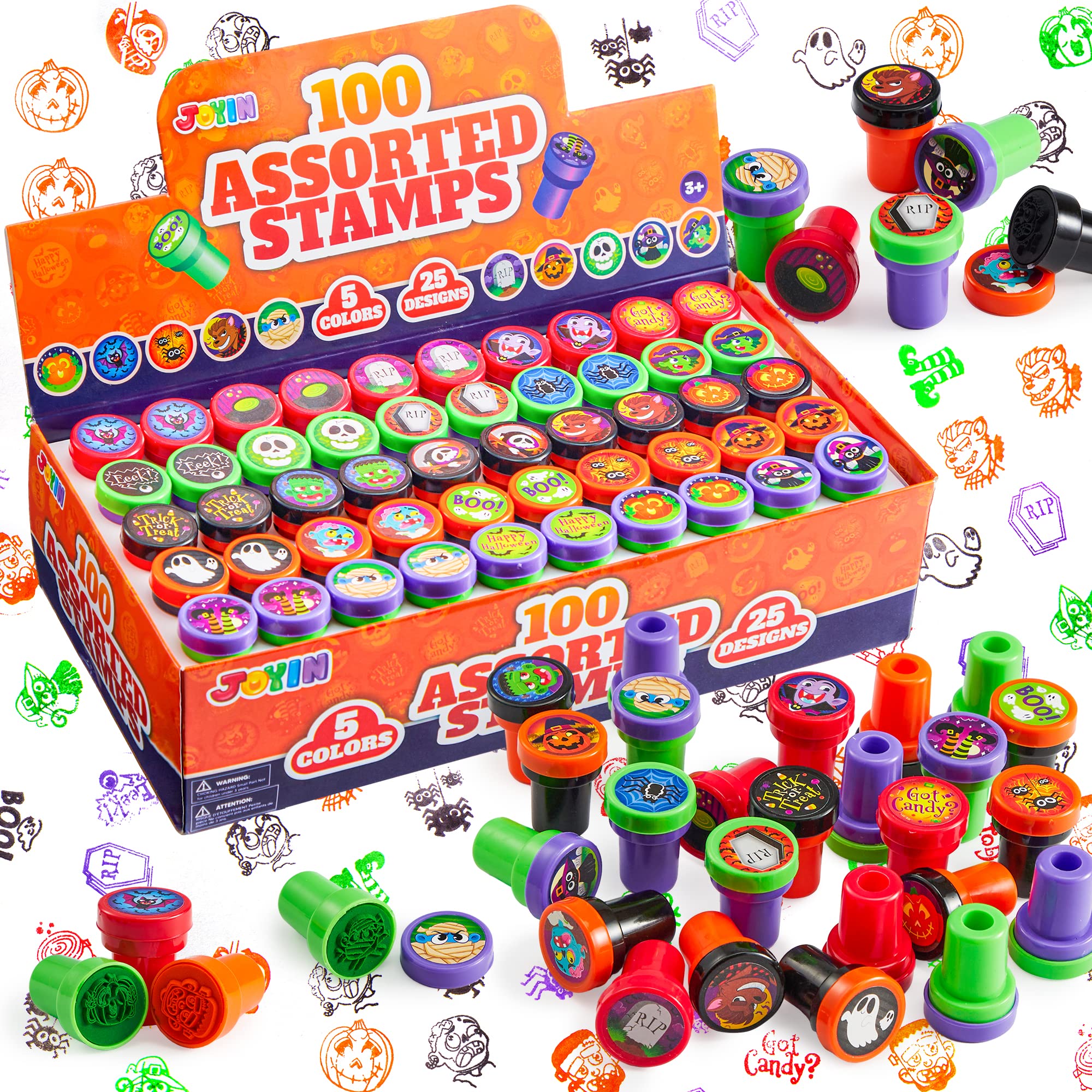 Sellos Infantiles Joyin Para Halloween, 100 Unidades, De Surted Stampers - Venta Internacional. $781