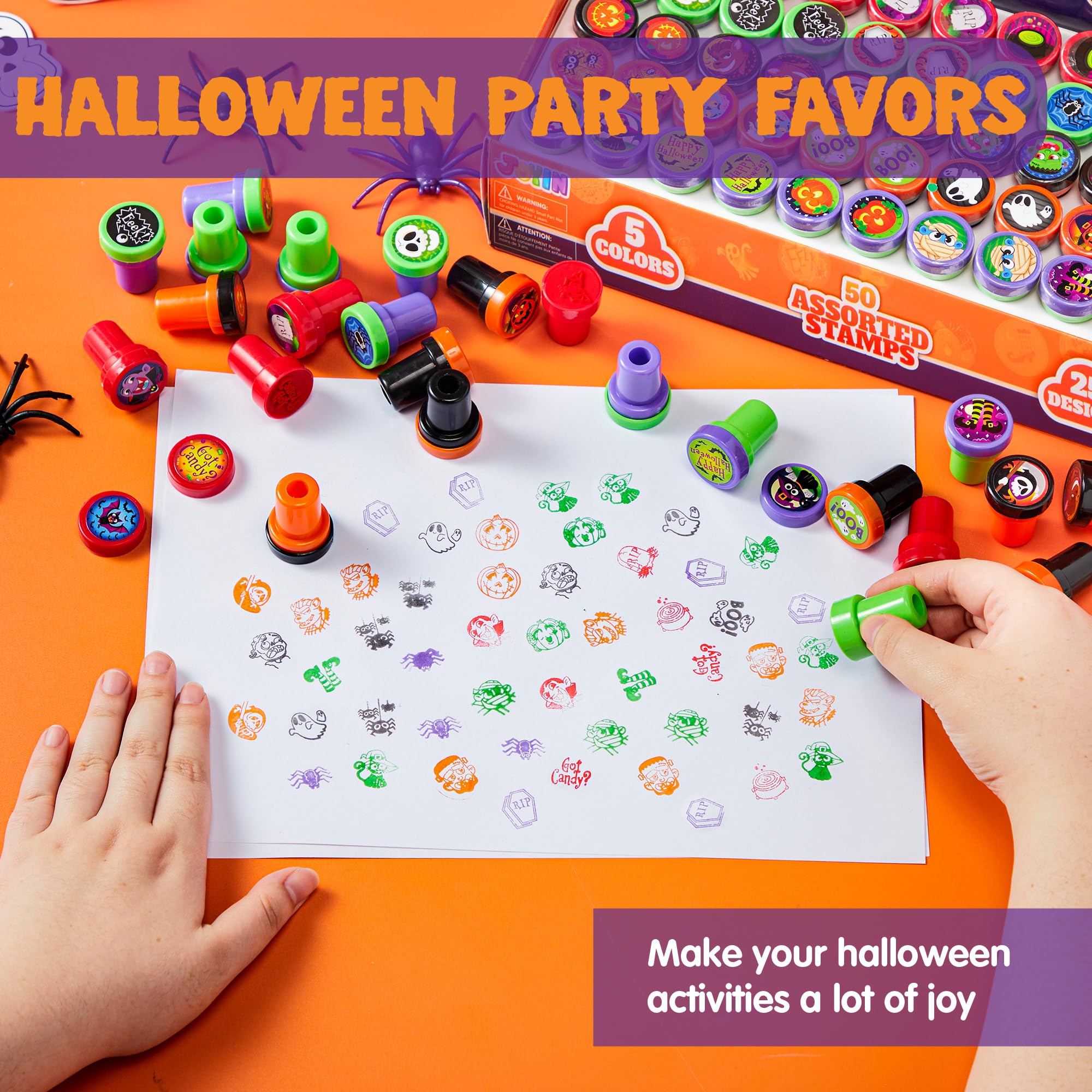 Foto 6 pulgar | Sellos Infantiles Joyin Para Halloween, 100 Unidades, De Surted Stampers - Venta Internacional.