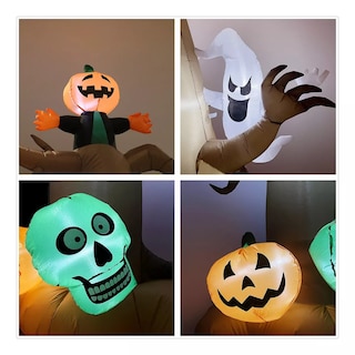 Foto 2 | 2.4m Inflable Halloween Spooky Tree Calabaza Gigante Marron