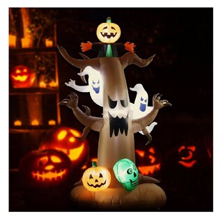 Foto 3 | 2.4m Inflable Halloween Spooky Tree Calabaza Gigante Marron