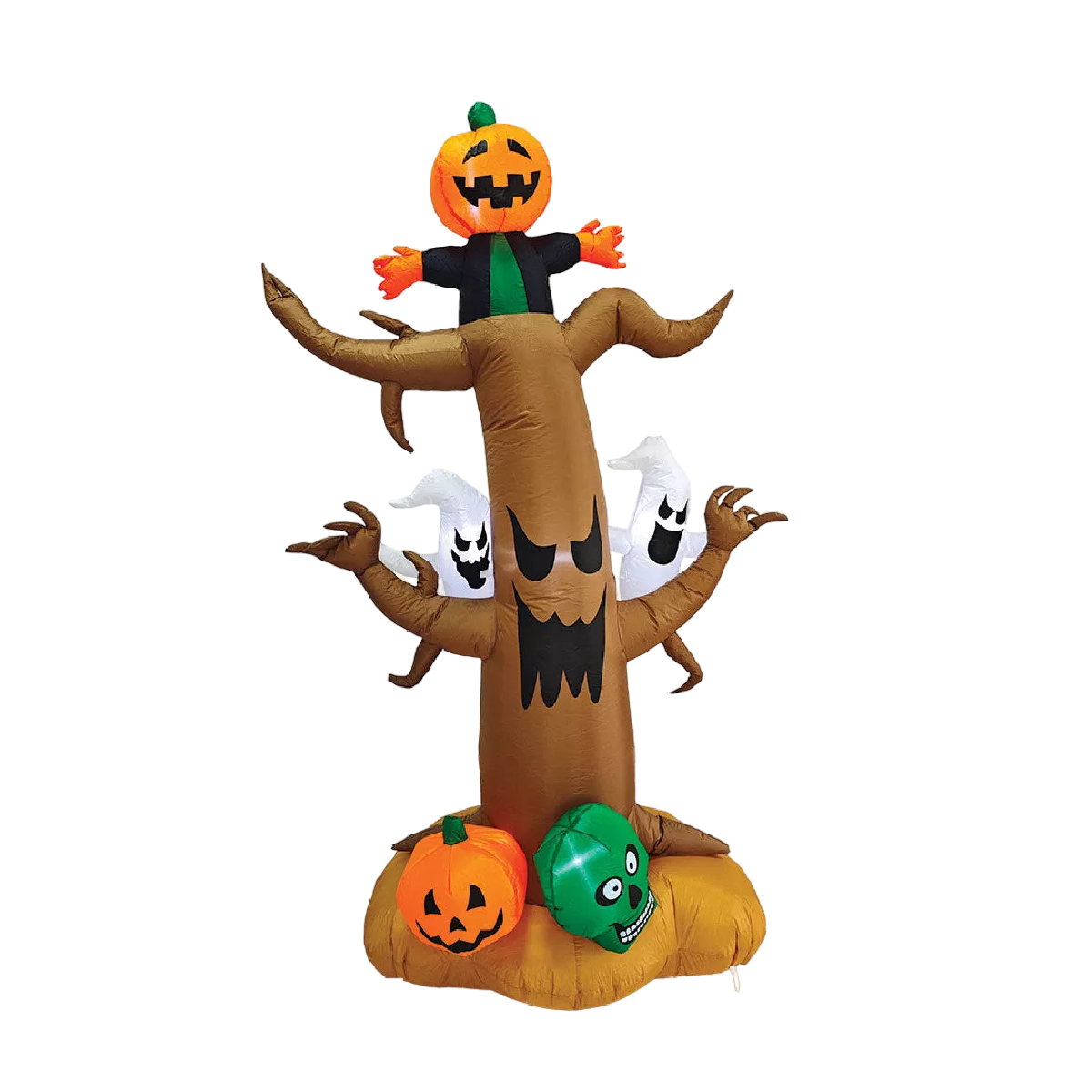 Foto 2 pulgar | 2.4m Inflable Halloween Spooky Tree Calabaza Gigante Marron