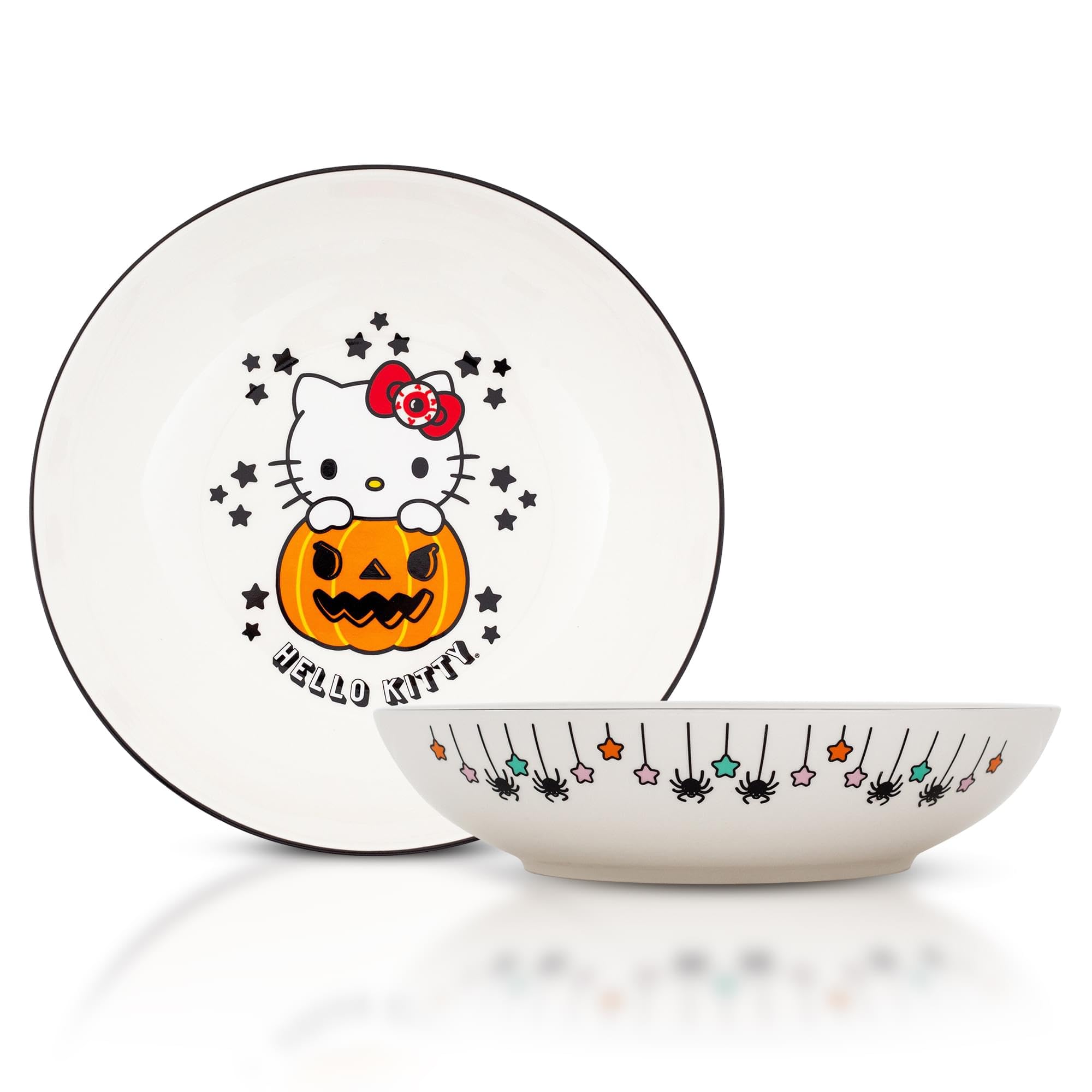 Foto 2 pulgar | Cuenco Para Cenar Sanrio Hello Kitty Pumpkin Boo, 23 Cm, Cerámica - Venta Internacional.